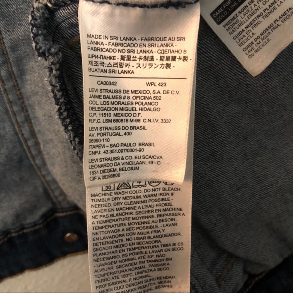 Levi’s Jean Jacket Sz Small - Picture 5 of 6